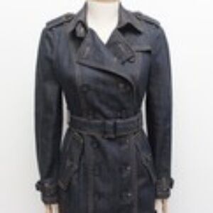 BURBERRY Denim Trench Coat